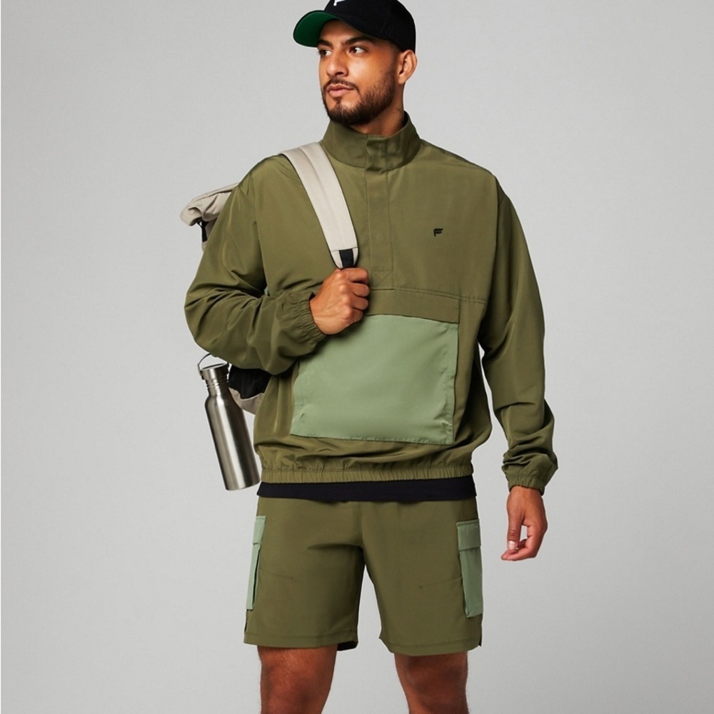 Fabletics The Outpost Anorak Jacket Green M
